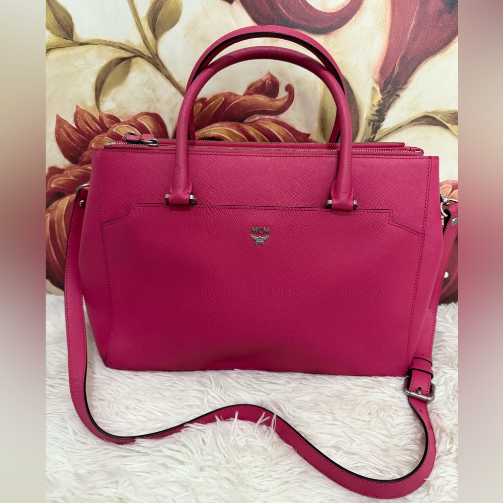 MCM Two-Way Leather Bag